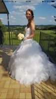 Brautkleid/Hochzeitskleid Weiss Strass Tüll Bayern - Priesendorf Vorschau