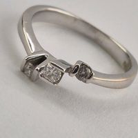 750 18 K Gold Ring Goldring Diamant Diamantring Schmuck Hessen - Kirchhain Vorschau