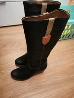 Stiefel Keilabsatz Echtleder Gr 38 wNeu Bayern - Bayreuth Vorschau
