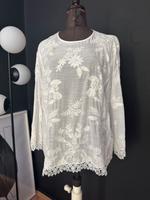 Zara Bluse Stickerei Hippie weiß Gr. XL Hannover - Südstadt-Bult Vorschau
