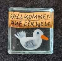 Willkommen Baby mit Ente/ Glas Deko / Papierbeschwerer Stuttgart - Plieningen Vorschau