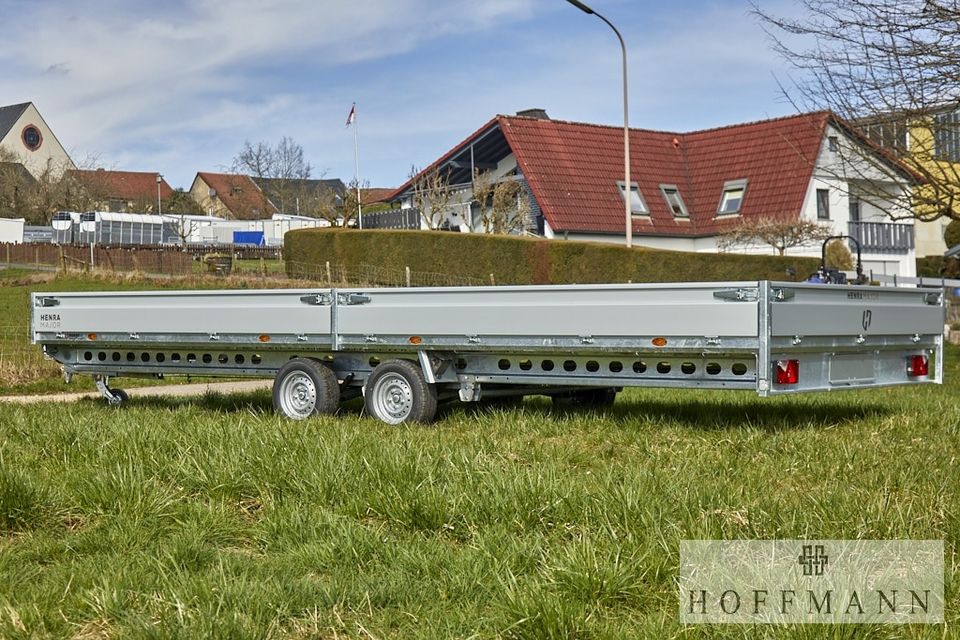 Henra Anhänger Hochlader  633 x 222 cm 3500 kg Parabel  / Lager in Gindorf