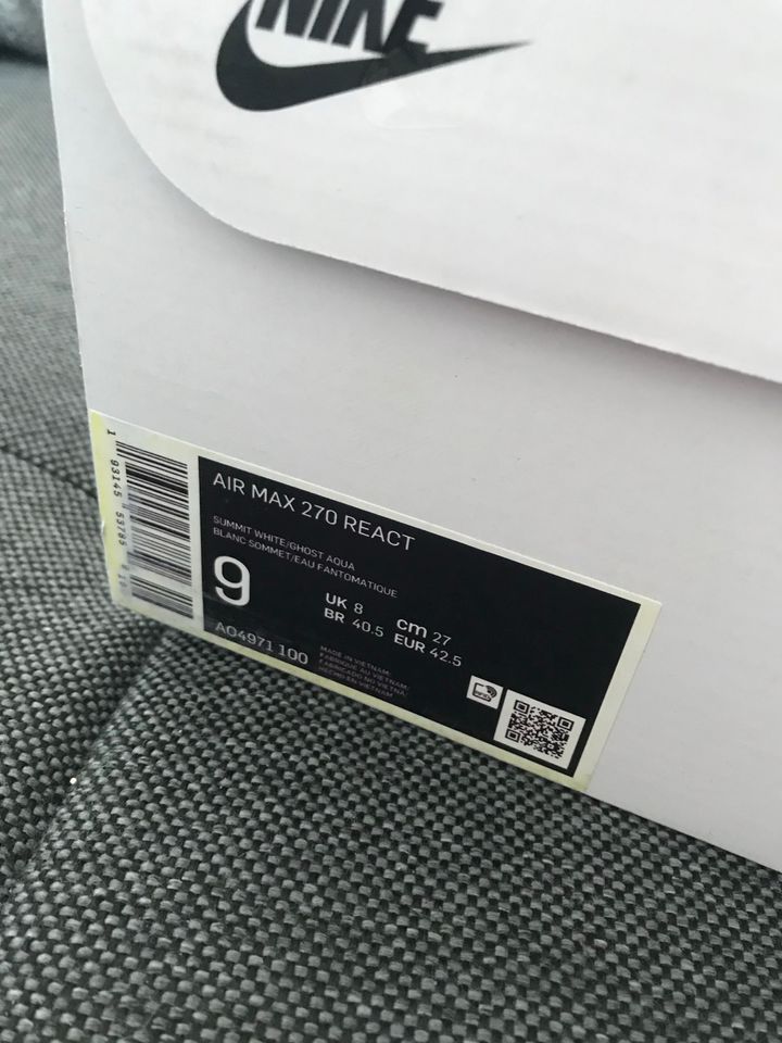 NIKE REACT 270 GR.: 42,5 PRESTO MAX 90 1 97 95 DN in Berlin