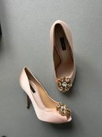 Dolce&Gabbana Pumps High-Heels 39 Rosa Bellucci Satin Strass München - Moosach Vorschau