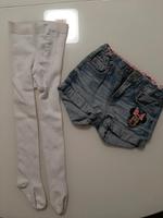 MinnieMouse H&M kurze Jeans und 1x H&M Strumpfhose, Gr. 98/104 Köln - Kalk Vorschau