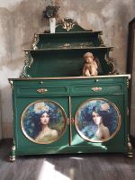 ⚜️ Kredenz Kommode Buffet Shabby Chic Vintage Antik Grün⚜️ Essen-West - Holsterhausen Vorschau