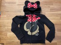 Minnie Mouse Jacke schwarz mit Kapuze in Größe 122/128 Thüringen - Hörselberg-Hainich Vorschau