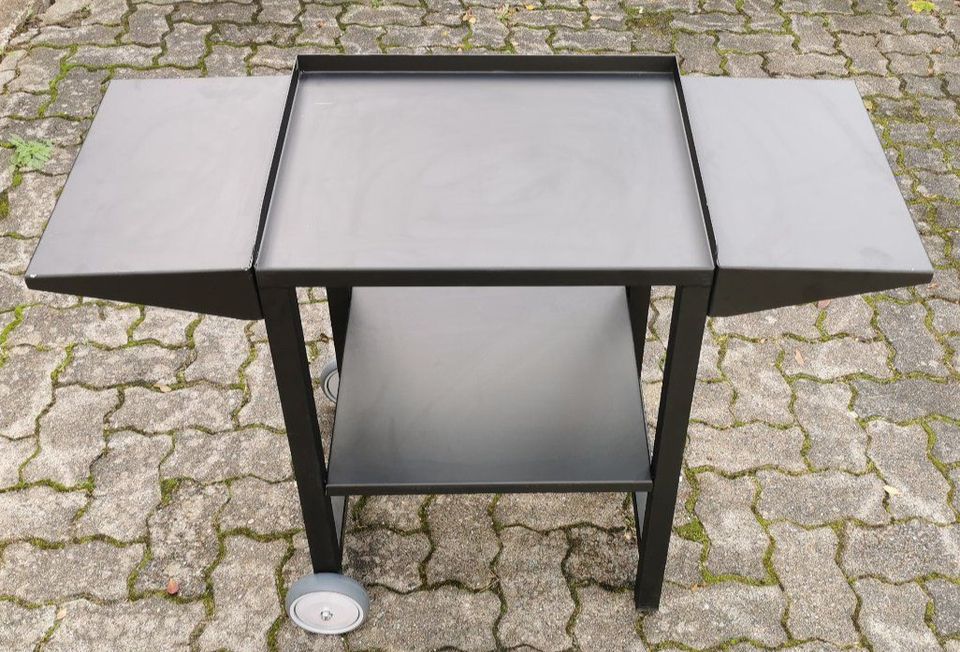 Grillwagen BBQ Trolley Stahl Tisch Garten robust 103x42x74cm /2 in Schwarmstedt