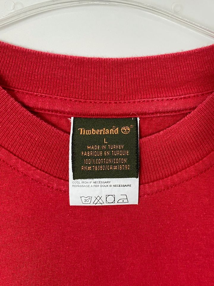 TOP! TIMBERLAND Gr L Herren T-Shirt rot wie neu in Kaiserslautern