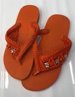 Havaianas Flip-Flops 37/38 Zehentrenner orange Häkelriemen Blume Bayern - Strullendorf Vorschau