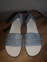 Emporio Armani Sandalen Pantoletten hellblau Gold Gr. 40 Niedersachsen - Nienburg (Weser) Vorschau