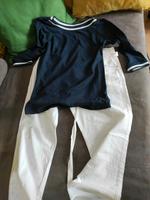 Set: Weiße Jogpants Gr.40 mit leichtem Pullover Bayern - Bad Aibling Vorschau