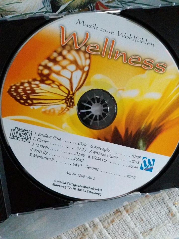 Wellness Entspannung instrumentale Musik 4 CD Box in Rosengarten