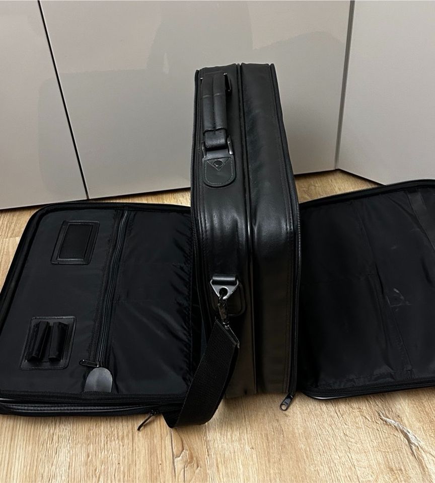 Kindermann Businesstasche, Aktentasche Laptoptasche Leder schwarz in Bornheim