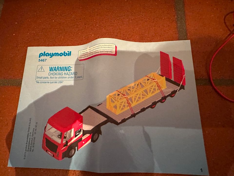 Playmobil - Tieflader / Schwertransporter Nr. PM 5467 in Braunschweig