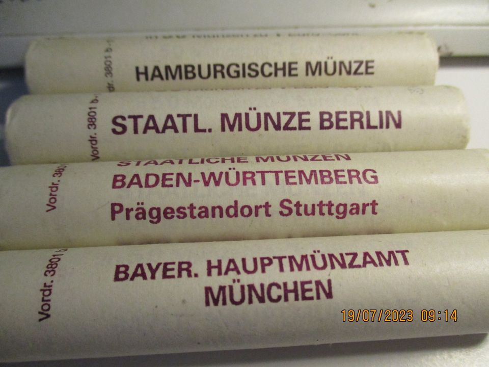 4 x 50 EURO-cent  2002 versch. Prägestätten + Prägebuchstaben in Fehmarn