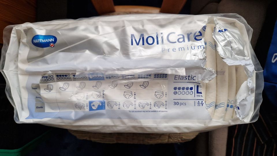 MoliCare® Premium Elastic 5 Trp, G. M, 30x / 6 Trp, G. L 27x in Penzing