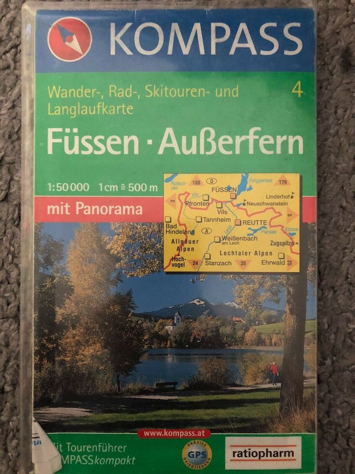 Kompass Karte Füssen-Außerfern in Schutzbach
