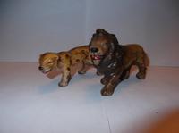 2 DDR Massetiere von Marolin - Löwe und Leopard - 1950er Jahre! Thüringen - Großlöbichau Vorschau