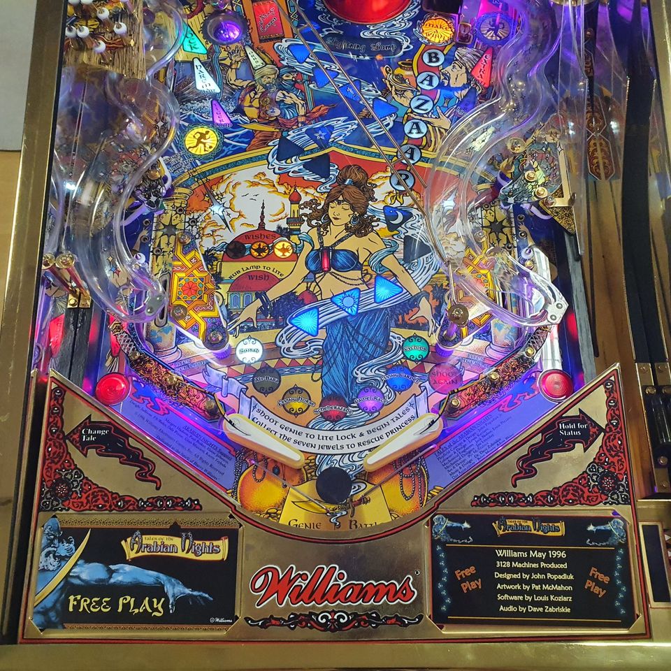 Tales of the Arabian Nights Flipper/Pinball Automat Williams GOLD in Schönaich