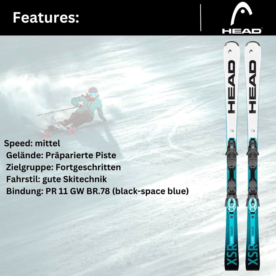 Head Ski Alpinski Allmountain WC Rebels e.XSR + Bindung PR11 GW in Haßloch