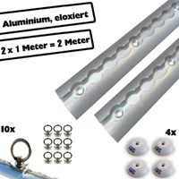 2 x 1 m Alu Airlineschiene, halbrunde Form m. Fittingen-Starter S Nordrhein-Westfalen - Porta Westfalica Vorschau