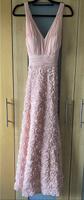 Abendkleid Rosé 3D Borte Blüten Gr. 38 mit Taschen Bayern - Hummeltal Vorschau