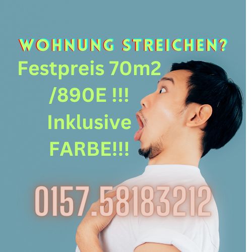 Malerarbeiten  Wohnung streichen Maler Stuckateur Gipser Anstrisch Malerei Festpreis mit Farbe!! Lackierer Umkreis Baden-Württemberg in Tuttlingen