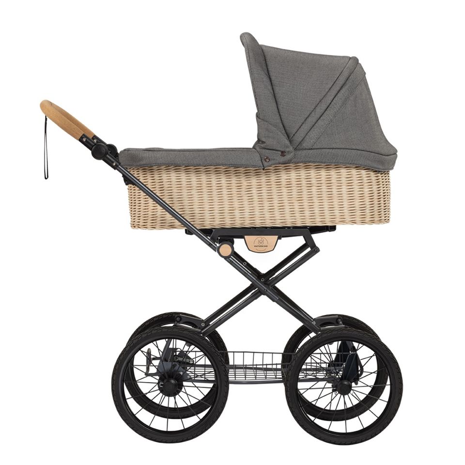 Naturkind Ida - 2in1 Klassik-Kinderwagen-Set - Tulum - inkl. Babywanne geflochten + Sportsitz - GOTS-zertifizierter Hersteller - NEU in Fulda