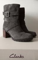 Stiefelette CLARKS Malvet Doris, grau Gr. 39.5 (EU 39), neuwertig Dresden - Pieschen Vorschau