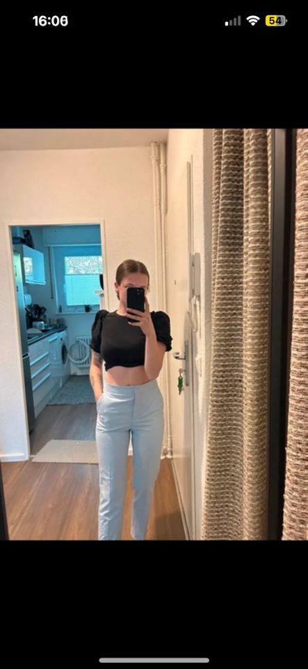 Hellblaue Anzugshose Slacks ZARA NEU Babyblau XS Edel Uni in Berlin