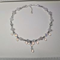 schöne weiße glitzer Perlen Halskette Kawaii cutecore Goth Nordrhein-Westfalen - Marl Vorschau