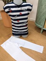 OVS Kids Set 110 Shirt blau weiß Capri weiß neuwertig Dresden - Gompitz Vorschau