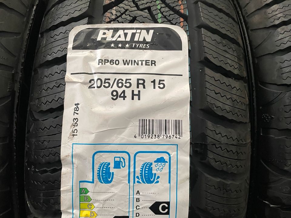 4x 205/65 R15 94H  PLATIN WINTERREIFEN in Ehingen (Donau)