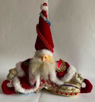 Santa Weihnachtsmann Barock Stoff Vintage TOP Weihnachtsdeko Düsseldorf - Unterbach Vorschau