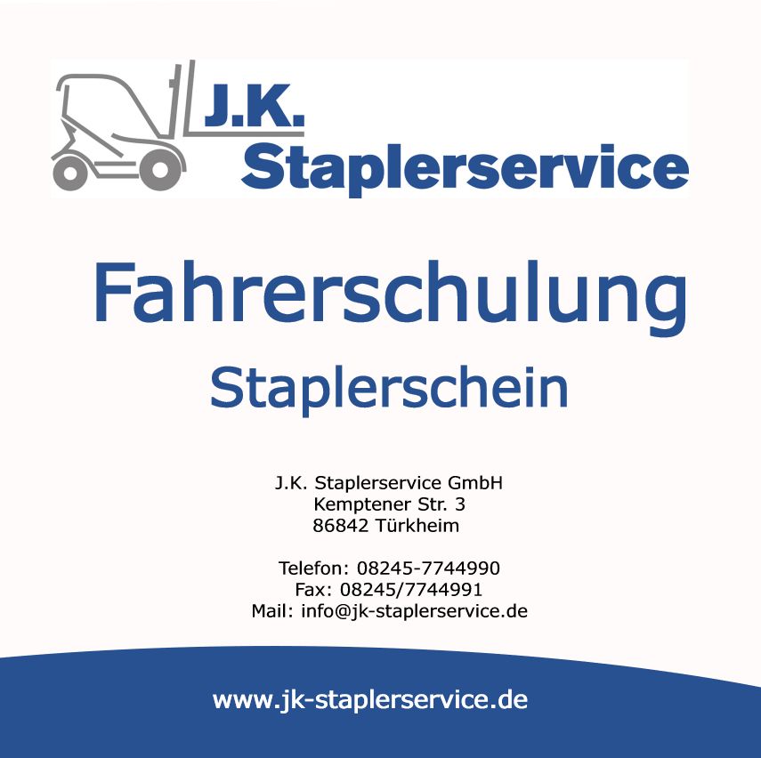 Schulung Gabelstapler-Führerschein in Türkheim