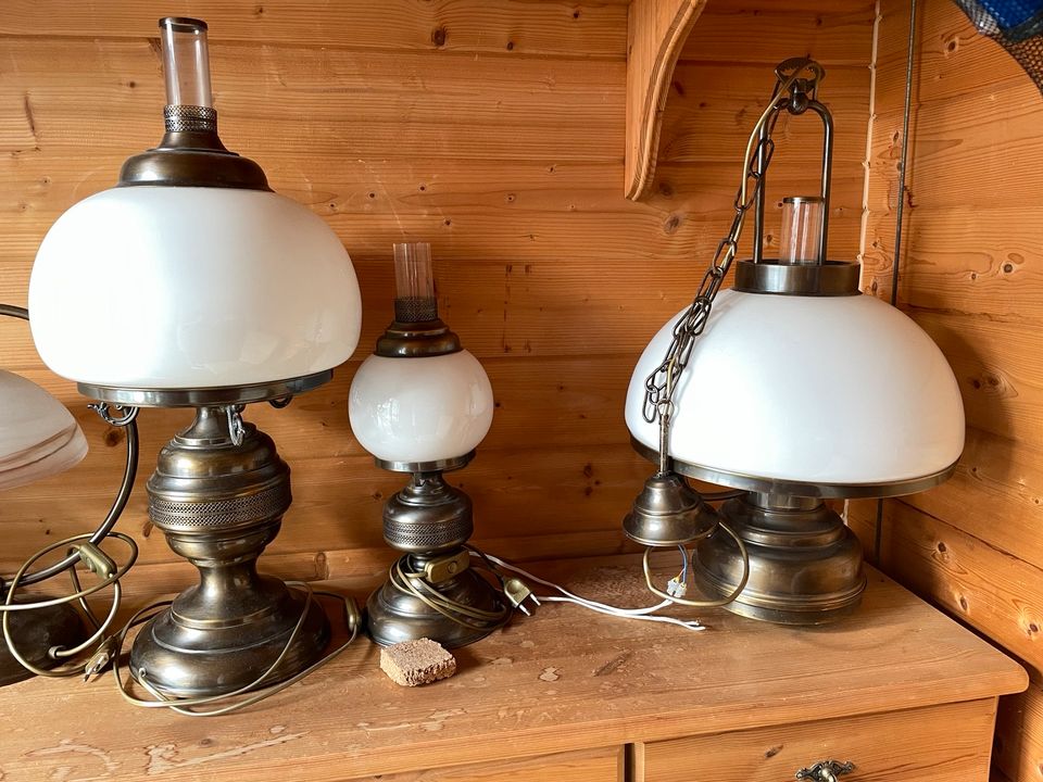 Lampen 4 Stück im Set, Deckenlampen, Tisch, Vintage, Industrial in Weeze