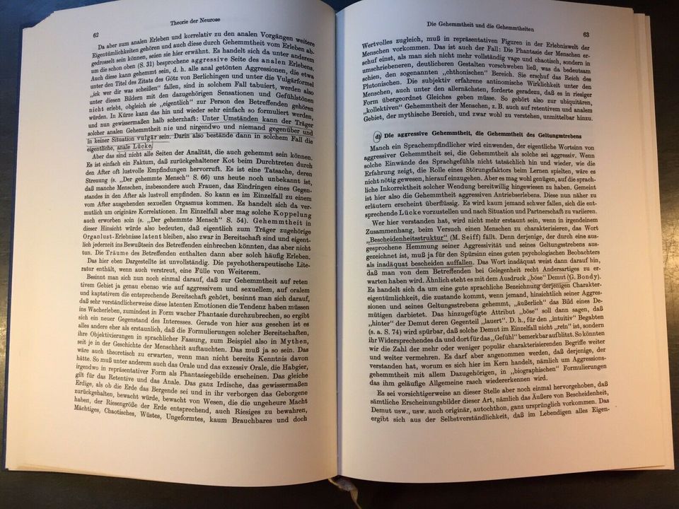 „Lehrbuch der analytischen Psychotherapie“ Schultz-Hencke, 1973 in Berlin