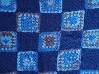 Häkeldecke PATCHWORK HANDARBEIT BLAU töne UNIKAT Baby/ Yoga Nordrhein-Westfalen - Witten Vorschau