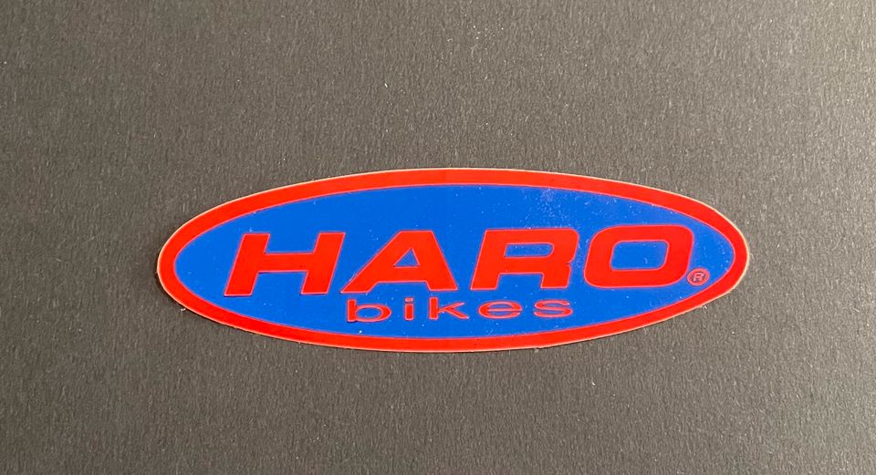 BMX oldschool Haro bikes Aufkleber rot / blau 90‘er decal sticker in Augsburg