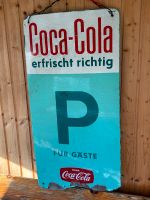 Coca Cola Schild P parken für Gäste Werbeschild Bayern - Schwanstetten Vorschau