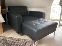 Tolle schwarze Sofa, Couch, Chaiselongue,Recamière,wie neu! Dresden - Cotta Vorschau