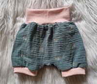 Neue Handmade Shorts aus Musselin 92/98 Niedersachsen - Grasberg Vorschau