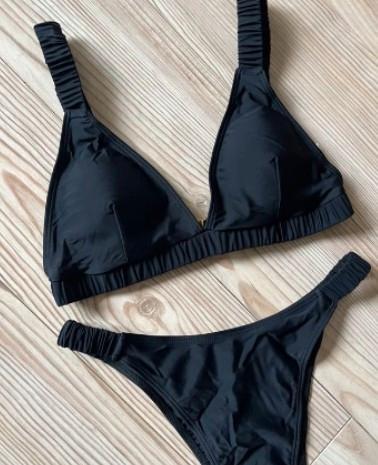 Sexy Bikini Set Gr 36/38 M Raffung schwarz NEU higher waist in Hamburg