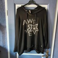 Neuwertiges Tredy Hoodie/Oberteil Gr. 2 entspricht 42/44 schwarz Hessen - Groß-Gerau Vorschau