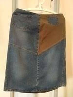 Jeansrock Midi Jeans Rock blau Patches Flicken used look 42 XL Berlin - Wilmersdorf Vorschau