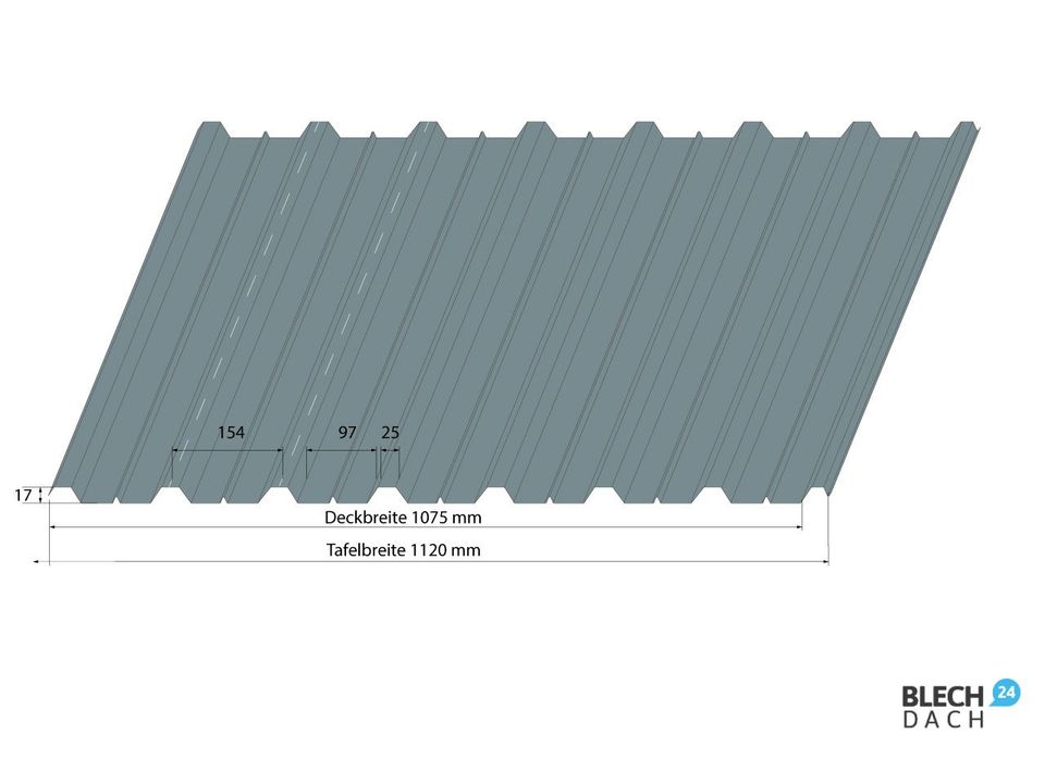 Trapezbleche 20-100 Profilbleche Dachbleche Anthrazit / 30 Längen zur Auswahl Preis 14€ pro m² 0,50mm Wandblech Trapezblech Dachblech Dachverkleidung Verkleidung Fassade Gartenhaus Carport Bedachung in Birstein