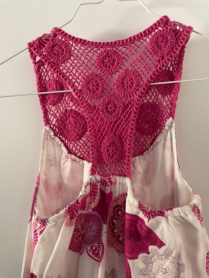 Verbaudet Sommerkleid Größe:150 Weiß/Pink *Top* in München