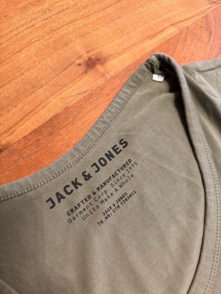 Jack & Jones Herren T Shirt Grün L in Oer-Erkenschwick