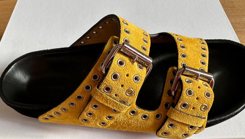 Orig. ISABEL MARANT Schuhe Pantoletten gelb NEU OVP in Hamburg
